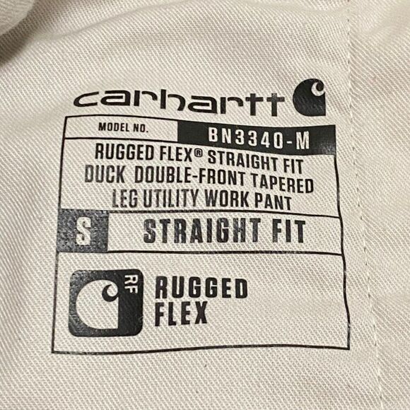 Carhartt RUGGED FLEX 38x30 Straight Fit Duck Double Front Tapered Utility Pants - Picture 9 of 10